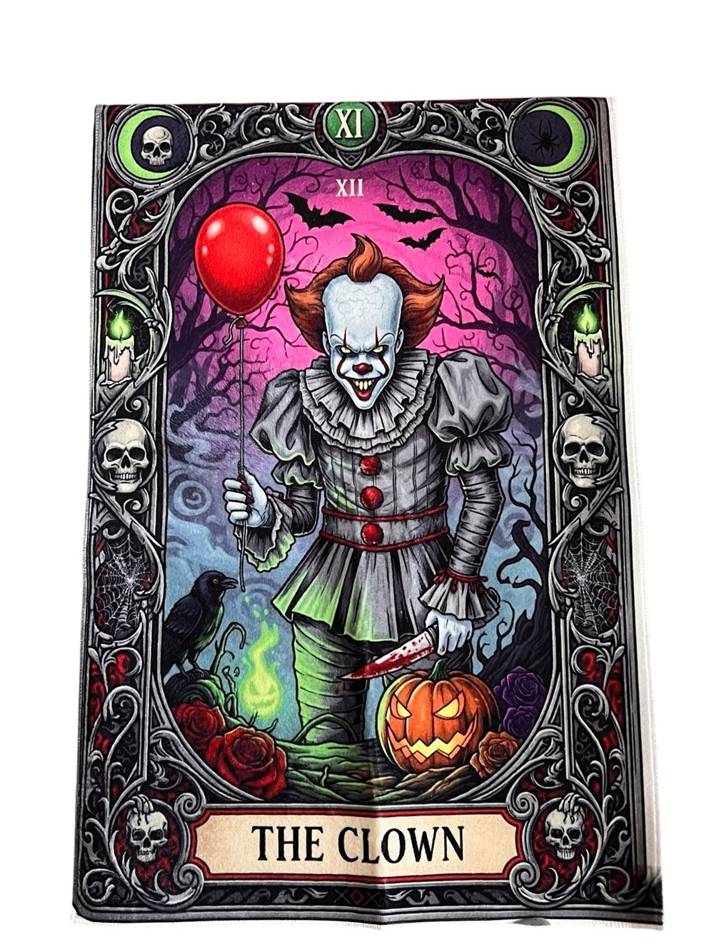 🎈 2/$35 NEW The Clown Horror Accent Gothic Room Décor | 23.5” x 34”